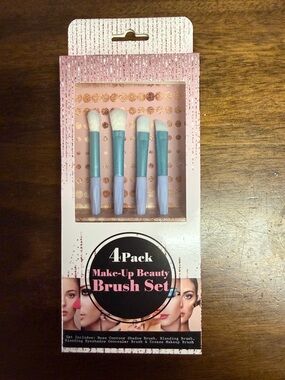 4-Pack Makeup Brush Set